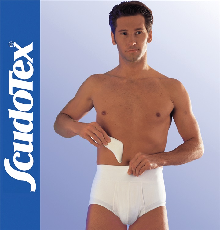 BRIEFS FOR HERNIA "COTTON SLIP" WITH PELOTTES, HIGH WAIST