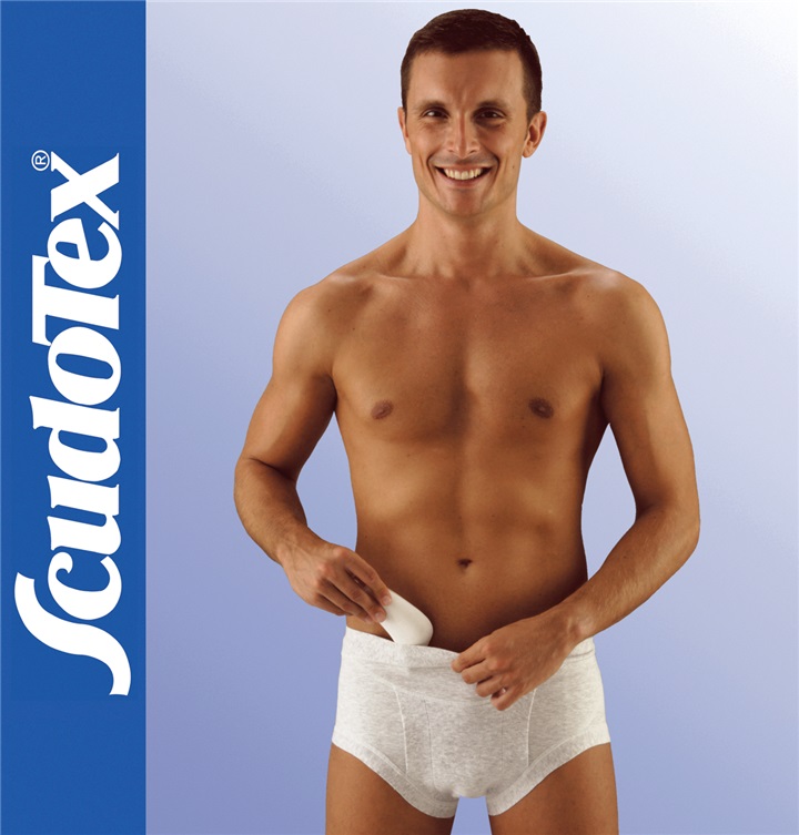 BRIEFS FOR HERNIA "COTTON SLIP" WITH PELOTTES, LOW WAIST