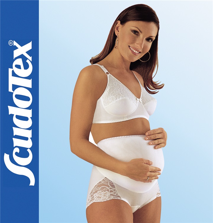 SHORT SUPPORT PREGNANCY GIRDLE WITH LACE "COTTON MATER" 