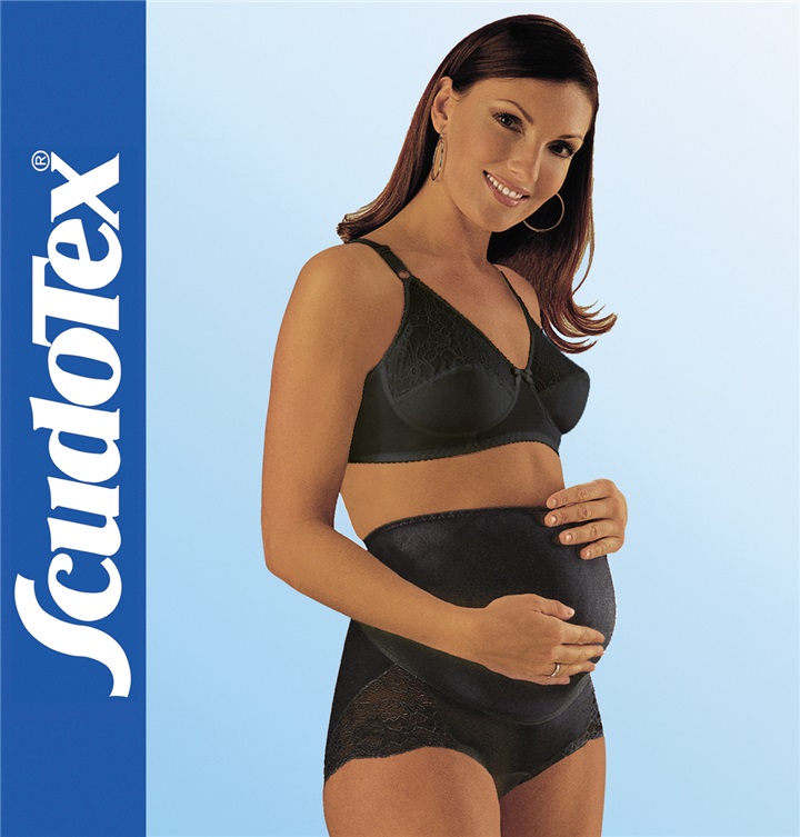 SHORT SUPPORT PREGNANCY GIRDLE WITH LACE "COTTON MATER" 
