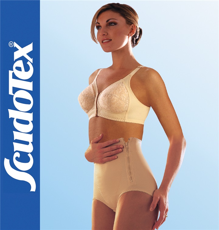 SHORT GIRDLE "COTTON LADY" WITH ZIP