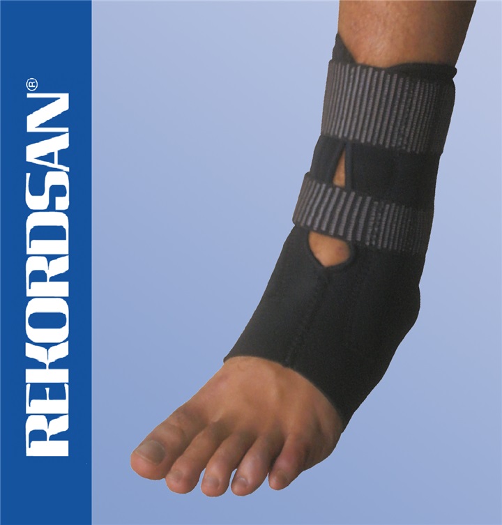 ADJUSTABLE AMBIDEXTROUS ANKLE BRACE WITH SPINTS