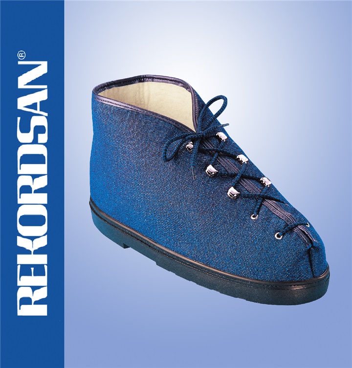 PLASTER CAST COVER SHOE IN DENIM