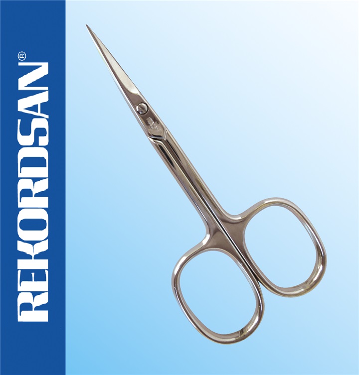 CURVED SCISSORS FOR NAILS AND CUTICLES