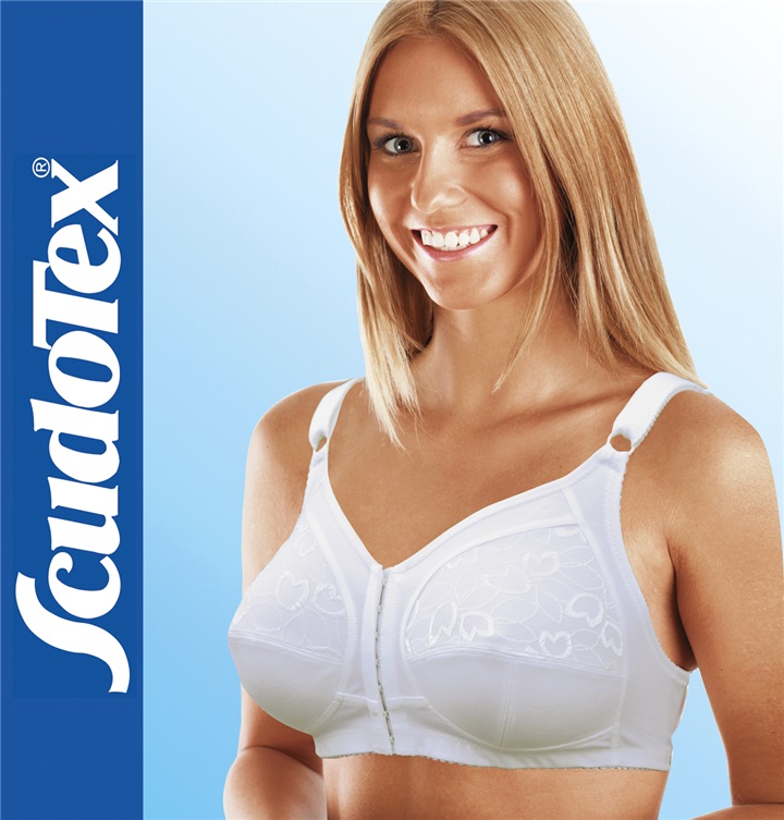 REGGISENO APERTO DAVANTI "ATHENA COTTON" COPPA C - BIANCO