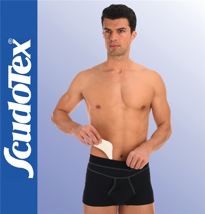 BOXER FOR HERNIA "COTTON BOXER" WITH PELOTTES, HIGH WAIST
