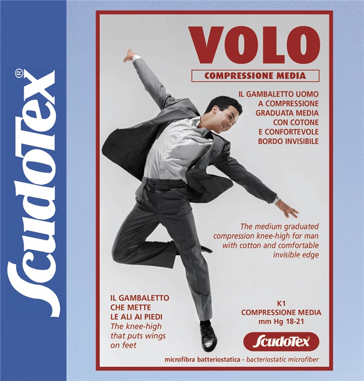 GAMBALETTO "VOLO"UOMO COTONE compressione media