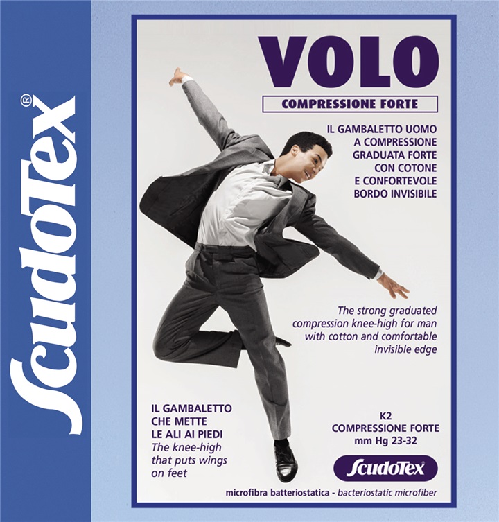 GAMBALETTO "VOLO"UOMO COTONE compressione forte