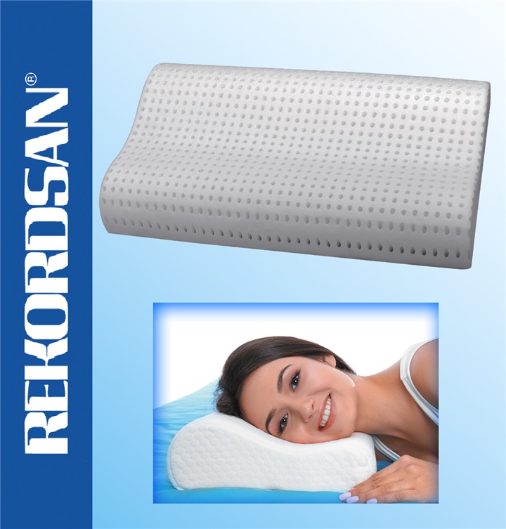 GUANCIALE CERVICALE "IRIS" ANTIACARO IN MEMORY FOAM CON DOPPIA ONDA (CON FORI)