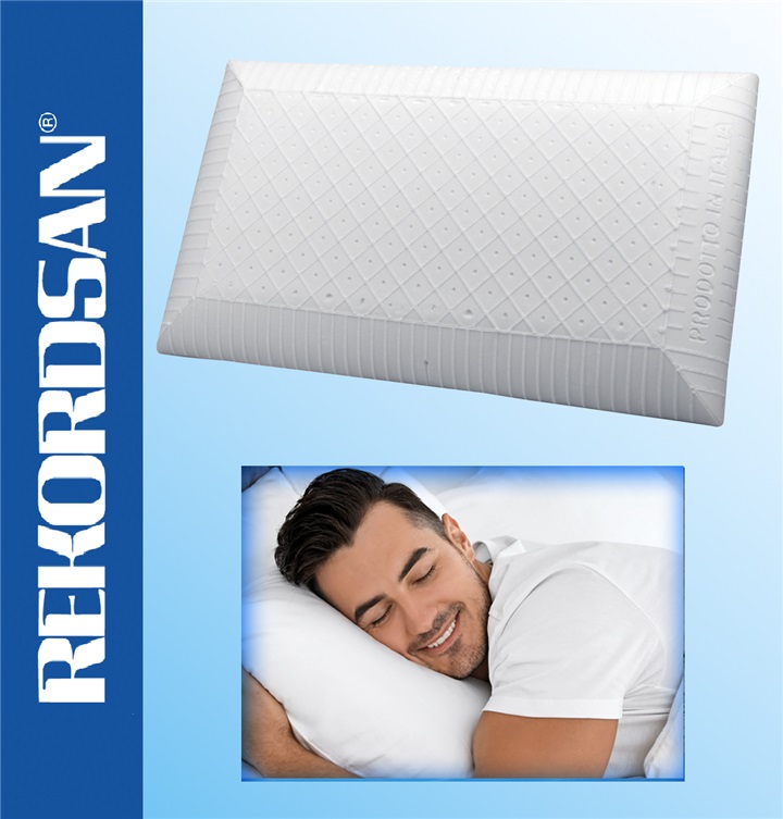 MEMORY FOAM, "ORION" ERGONOMIC SOAP-SHAPED CERVICAL PILLOW, ANTI-MITE (WITHOUT HOLES)