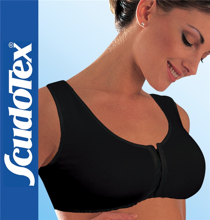 POST SURGICAL BRA “PERFECT COTTON” BLACK C CUP