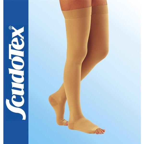 ccl.2 RAL CERTIFIED WITH COTTON MEDICAL STOCKING SHORT MODEL TIGH HIGH (mm Hg 23-32)