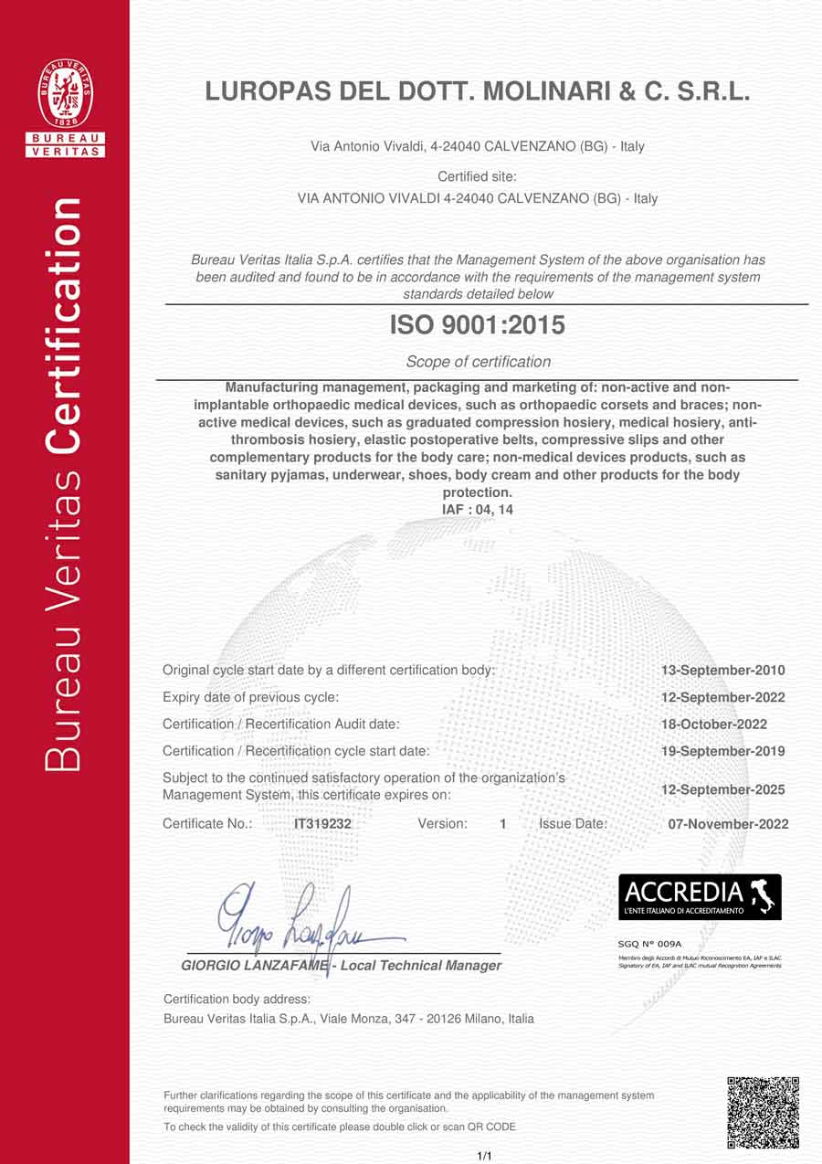 Certificato Iso